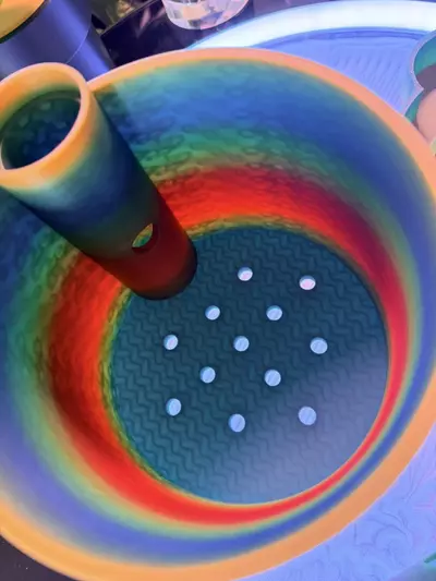 plant/Custom Pot with 2 moss poles, base, slow drip for pole (color options available)-6-thumbnail