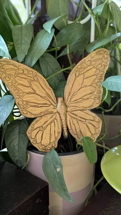 plant/pair of MCM homco plastic butterflies-2-thumbnail