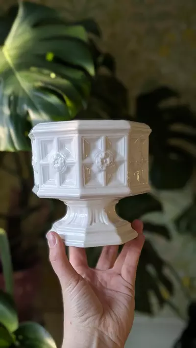 plant/vintage ceramic footed planter-1-thumbnail