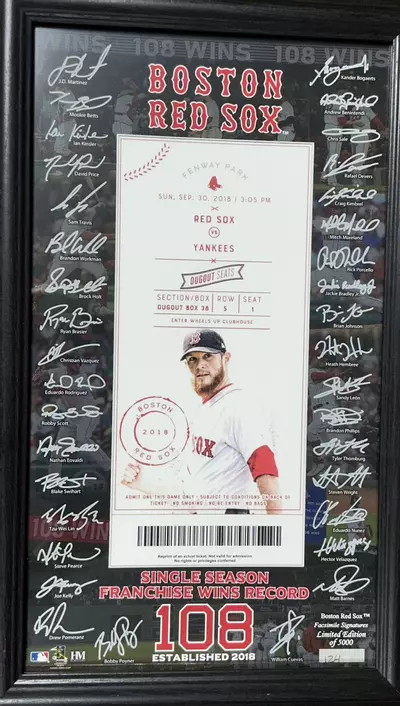 plant/Boston Red Sox Single Season Franchise Wins 108 Signature Series 124/5000Limited-0-thumbnail