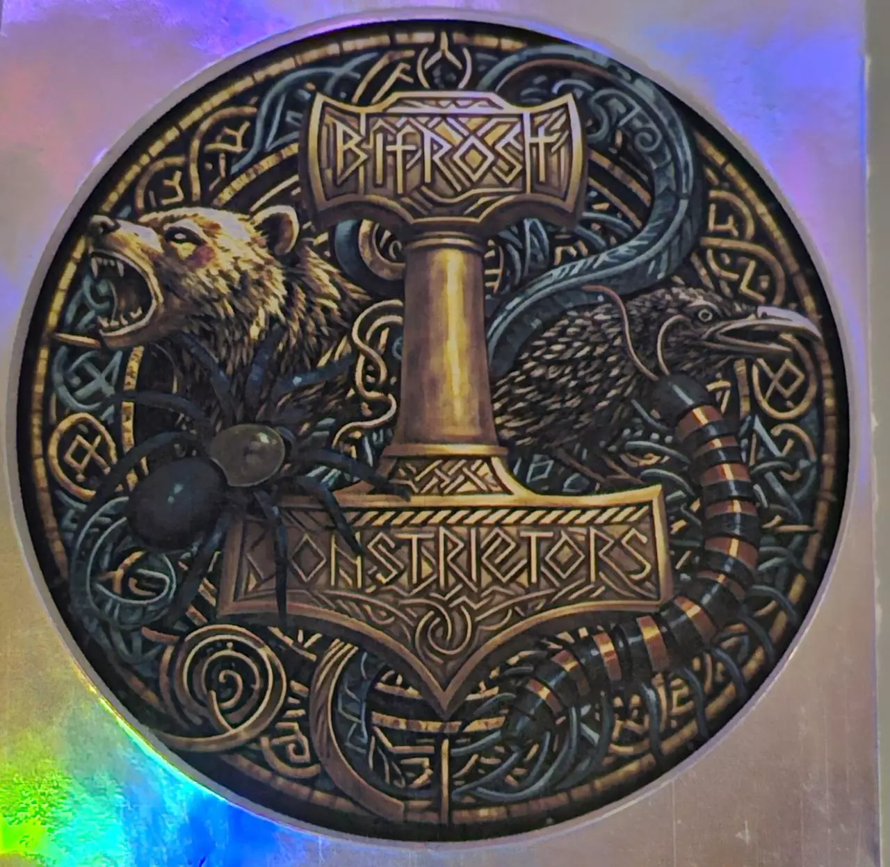 plant/Bifrost Constrictors Holographic 3" Bifrost nordic sticker-0