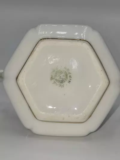 plant/Antique Nippon Porcelain Covered Salt Cellar Gold Gilt Floral 2.5”-7-thumbnail