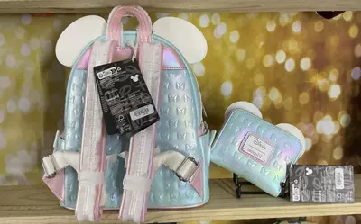 plant/Loungefly Disney Minnie Mouse Ruffle Ears Mini Backpack with matching wallet-1-thumbnail