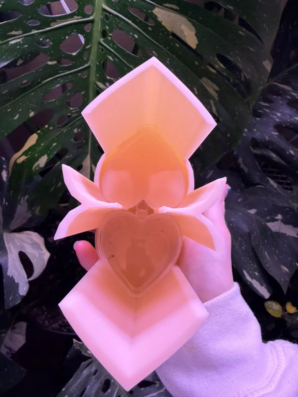 plant/Custom Heart shape holder for corm cups (many color options available)-1