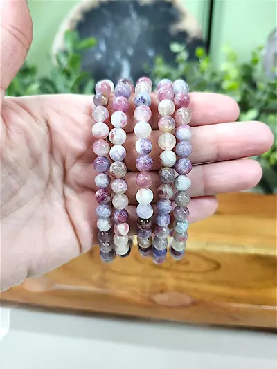 plant/Unicorn Stone Bracelet 6mm 7"-0-thumbnail