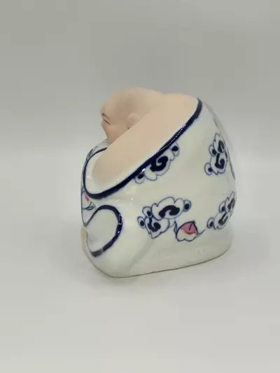 plant/Vintage Chinese Porcelain Laughing Buddha Budai Figurine Incense Holder-4-thumbnail