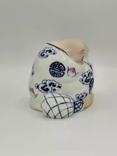 plant/Vintage Chinese Porcelain Laughing Buddha Budai Figurine Incense Holder-2-thumbnail