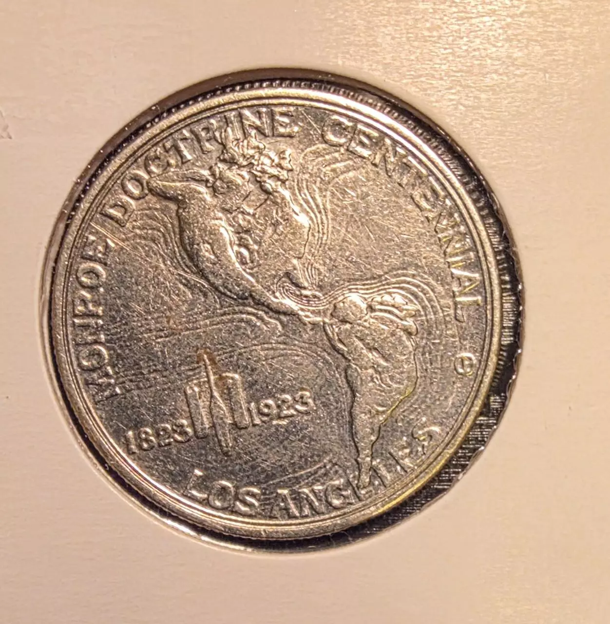 plant/1923 S Monroe Adams Commemorative Silver Half Dollar-1