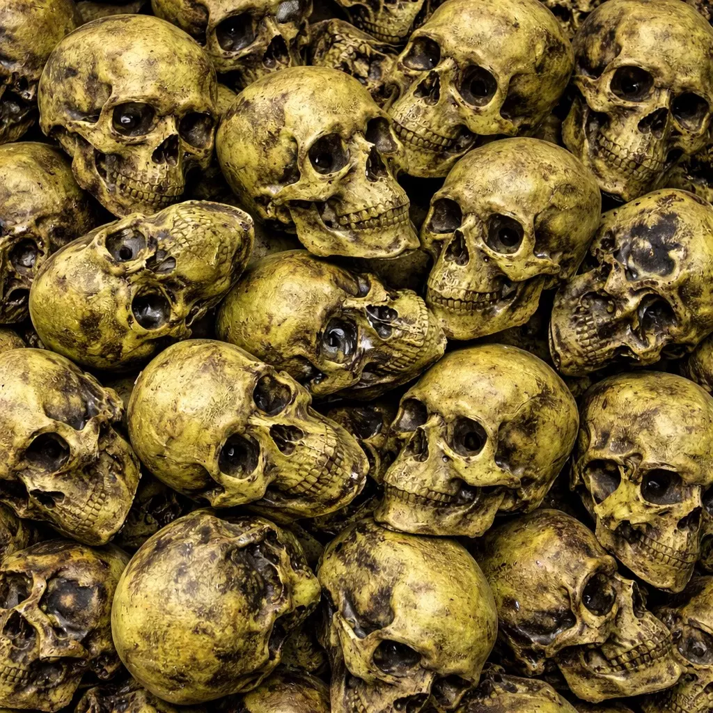 plant/Staging Skulls - 5 Green-0