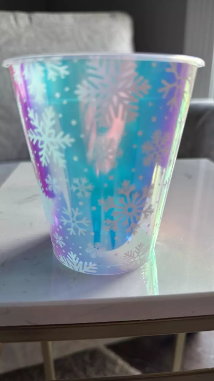 plant/Snowflake Iridescent Self Watering.-1