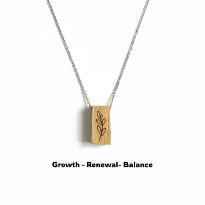 plant/Palo santo necklace with leaves symbol-0-thumbnail