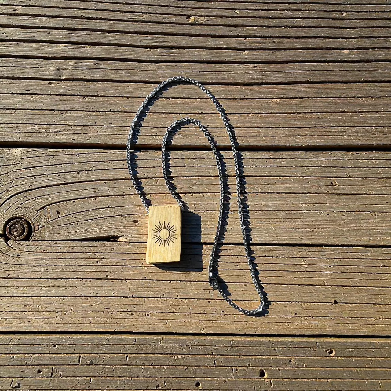 plant/Palo santo necklace with sun-1