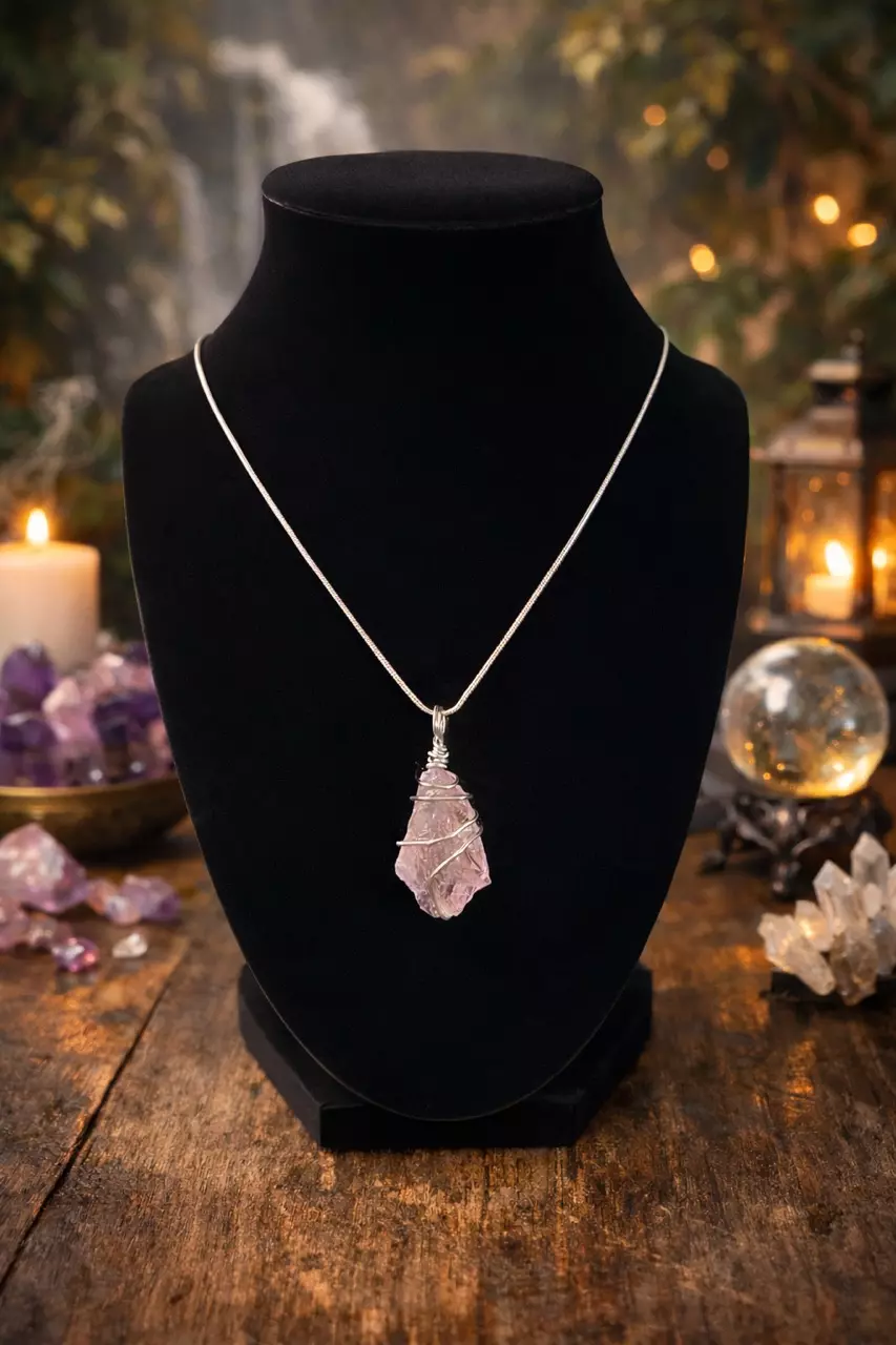 plant/Amethyst Necklace-0