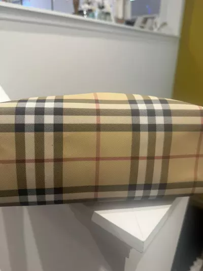 plant/Authentic Burberry Nova Check Tote-2-thumbnail