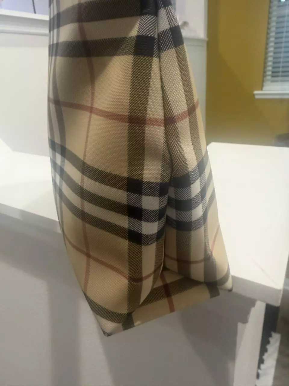 plant/Authentic Burberry Nova Check Tote-1