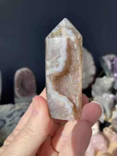 plant/Agate tower with druzy-0-thumbnail