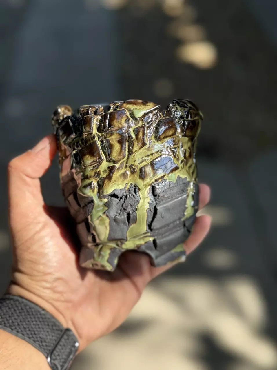 plant/Emerald drip footed 3.75x4.25H-0