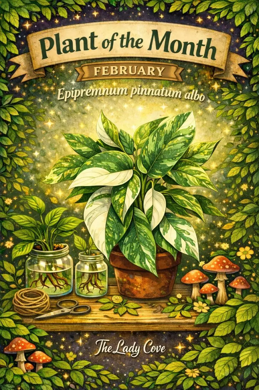 plant/Plant of the Month (Feb) Epipremnum pinnatum albo 4in-0