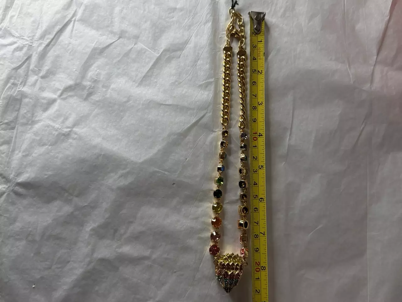 plant/Kurt Geiger London eagle crystal statement necklace 18” with dust bag-6