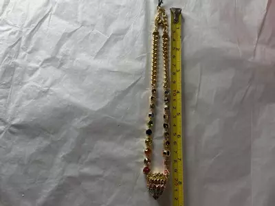 plant/Kurt Geiger London eagle crystal statement necklace 18” with dust bag-6-thumbnail