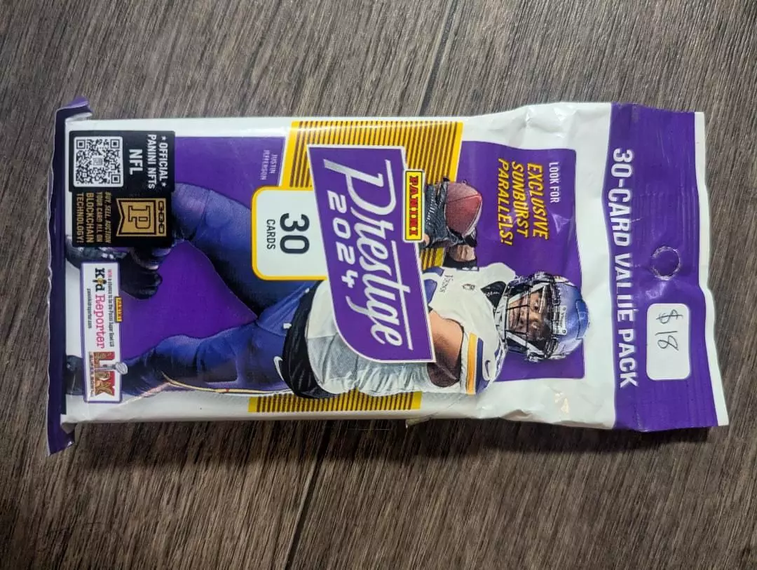 plant/Prestige 2024 football fat pack 30 cards - maye and williams rookie chase-0