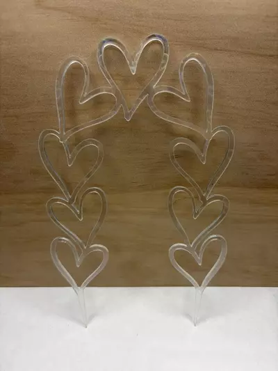 plant/1pk Holographic Hearts 11” Rounded Trellis-0-thumbnail