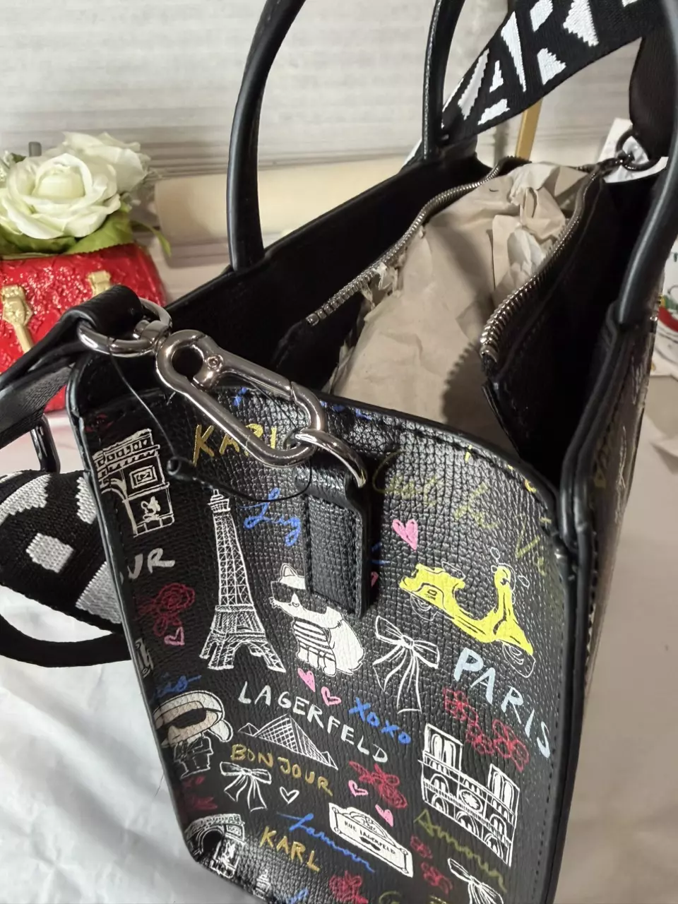 plant/Karl Lagerfeld multi color crossbody bag-6