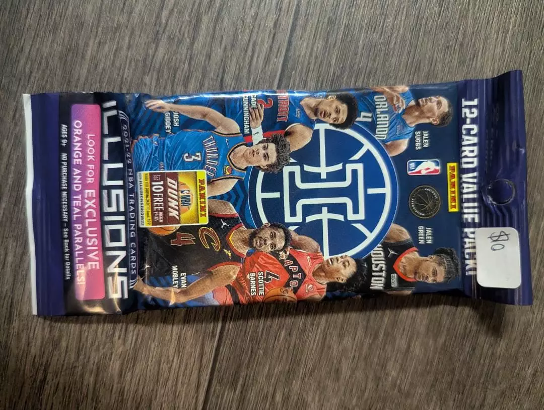 plant/Panini illusions 2021 basketball 12 card fat pack - scottie barnes rookie chase-0