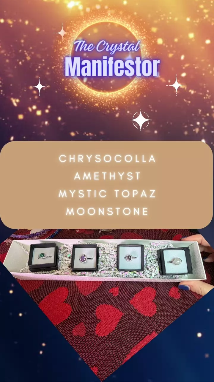 plant/4 piece adjustable ring Gift Set 💎🎁-0