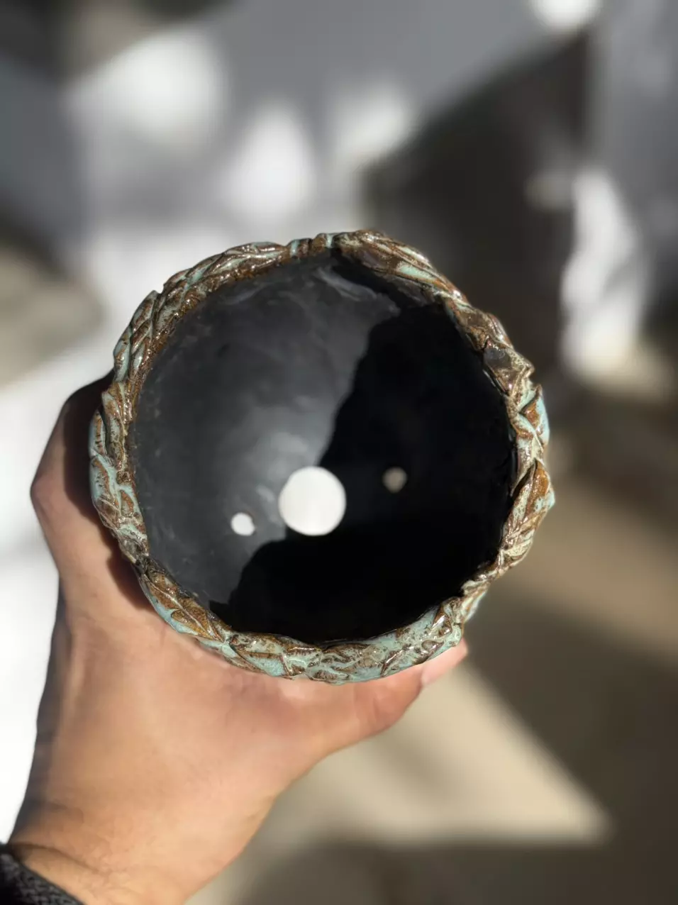 plant/Antique blue footed 5x5.5H-1