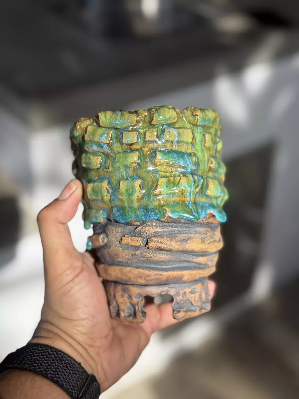 plant/Green goblin footed 4.5x5.5H-0