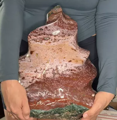 plant/Gem Show Special 20Kg MASSIVE OCEAN JASPER FLAME-0-thumbnail