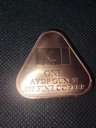 plant/1oz Colorized Triangular Copper-1-thumbnail