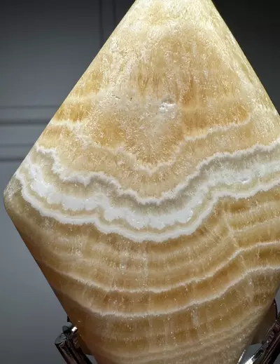 plant/Yellow Calcite Diamond with Display Stand-3-thumbnail