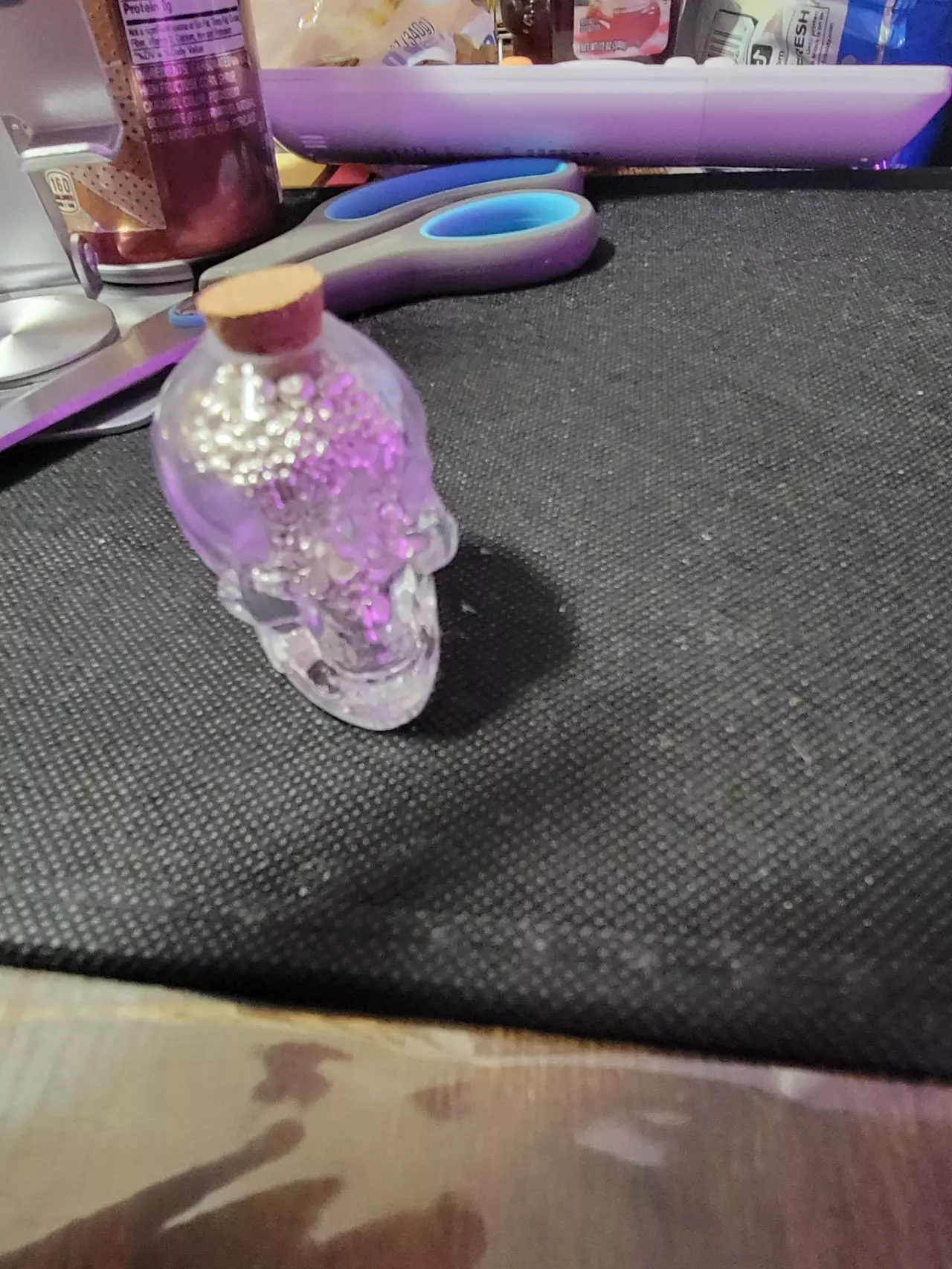 plant/Glass Skull containing 3.5 OZ of Silver Shot-4