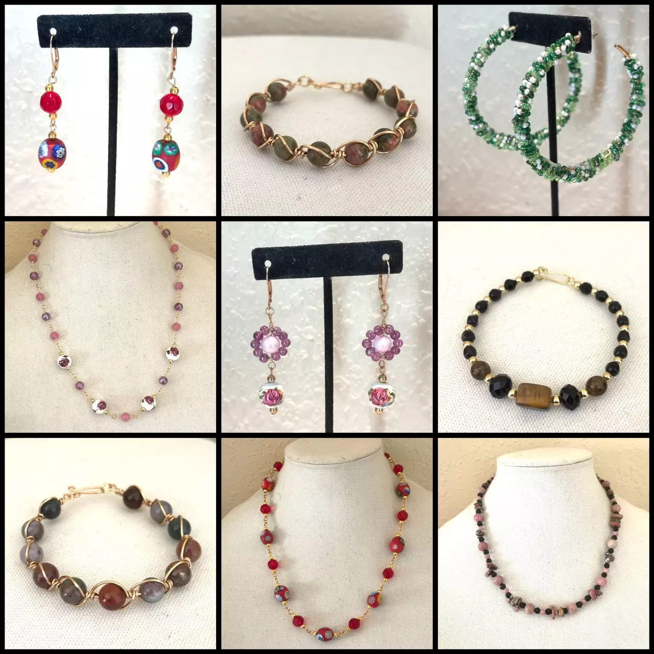 Handmade jewelry and vintage beauties