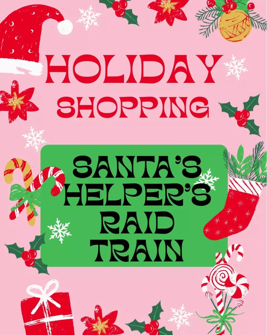 Santa’s helpers raid train!! Mexican Talavera