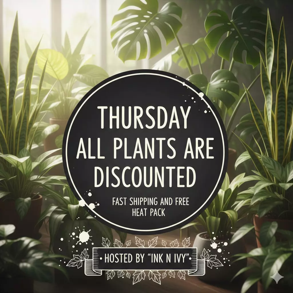 DAY 3 of PLANT SALE!! FASTEST SHIPPING !! Free heat pack!
