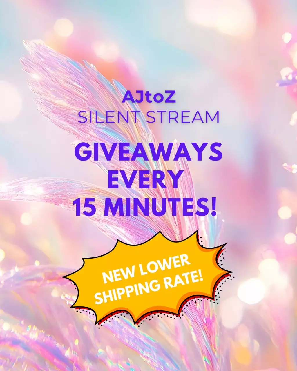 AJtoZ Silent Giveaway Stream!