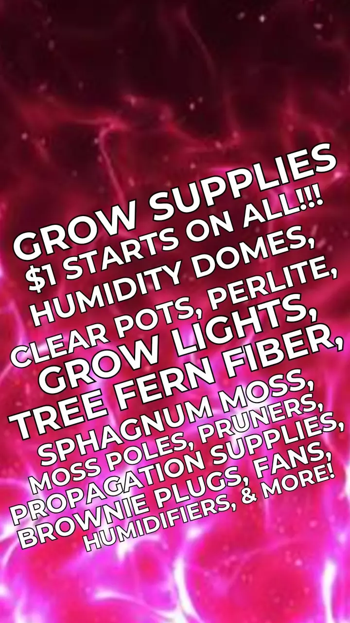 Grow supplies and tissue cultures