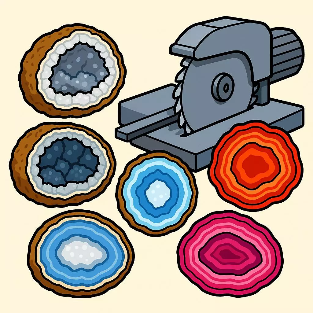 Geode and Agate cutting
