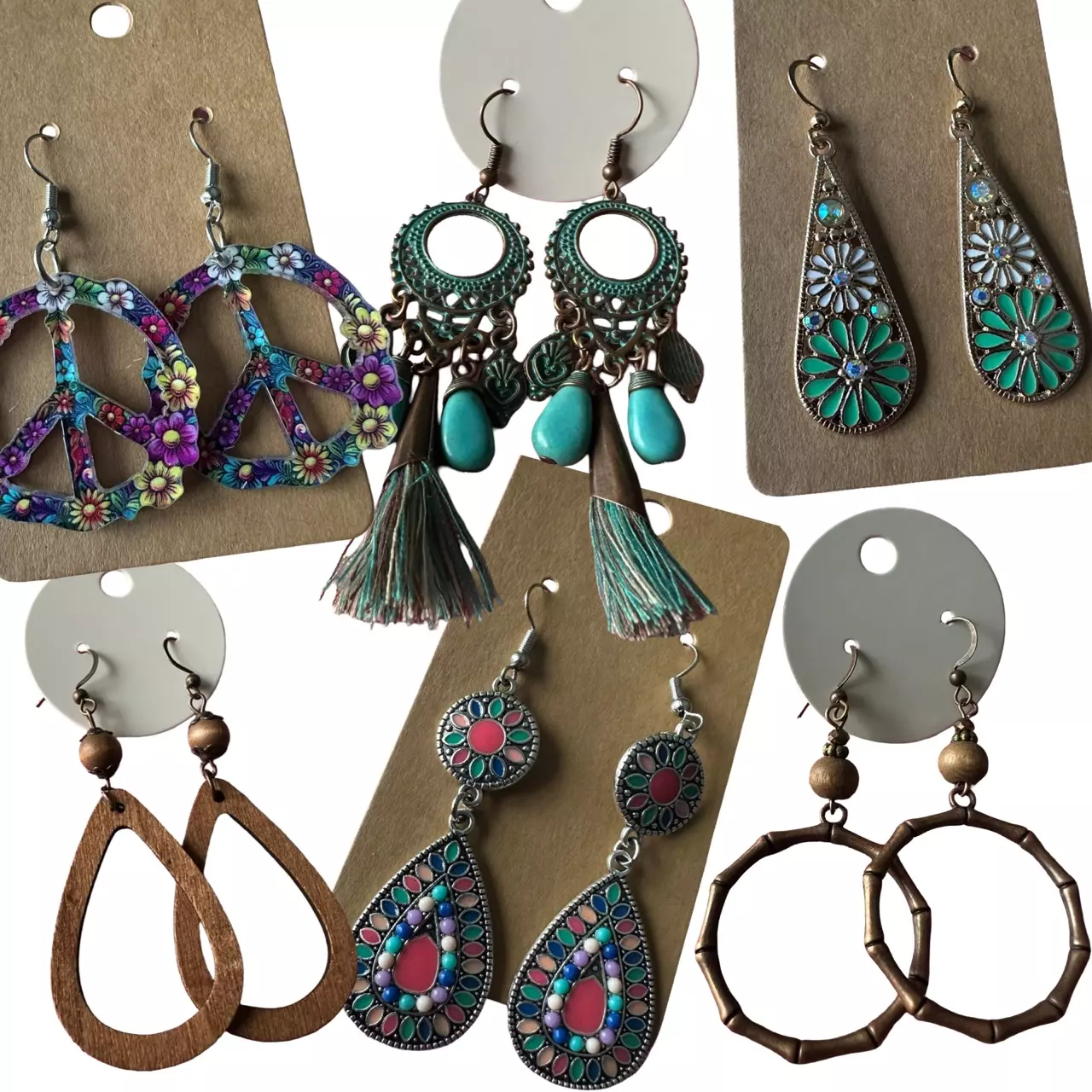 Boho Beauties! Earrings for just $4, max $6 shipping!
