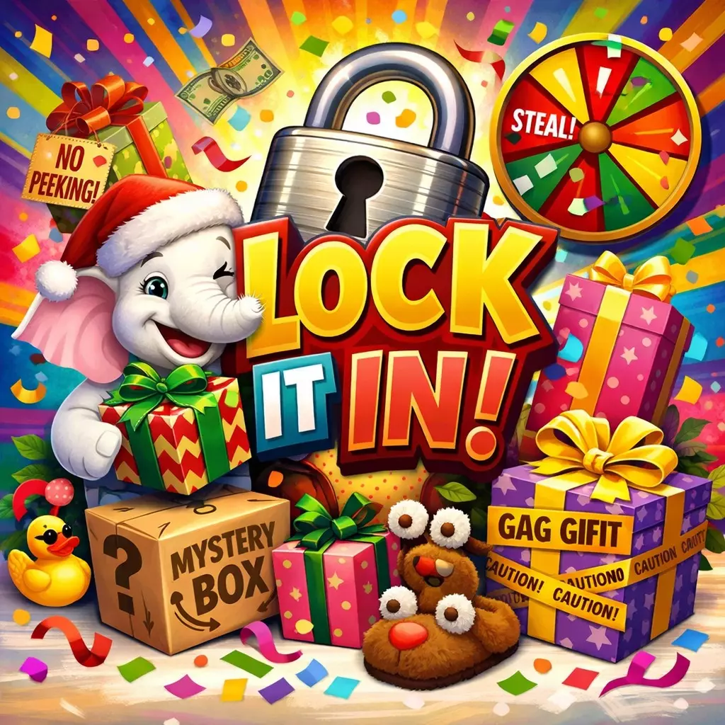 Lock It In White Elephant