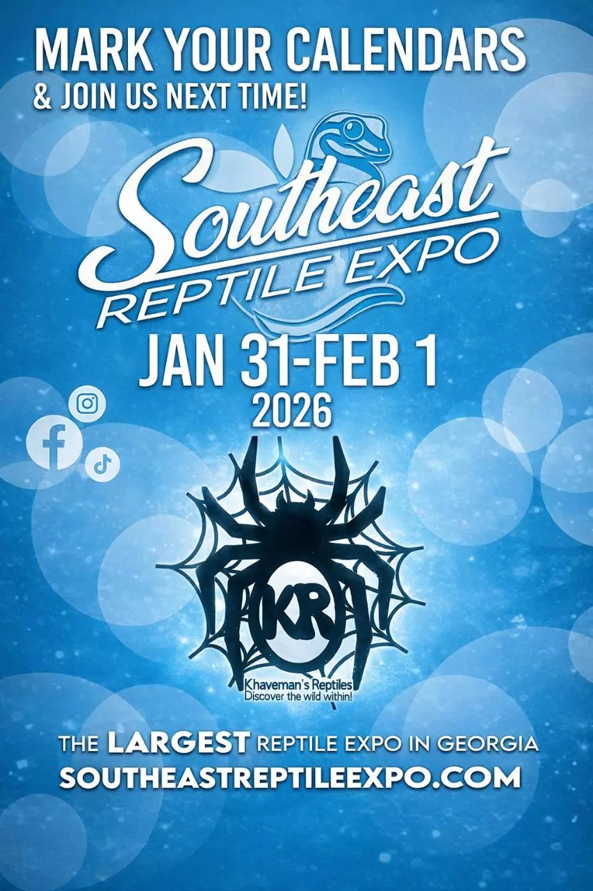 LAST CALL!! Local pick up! Southeast reptile expo!