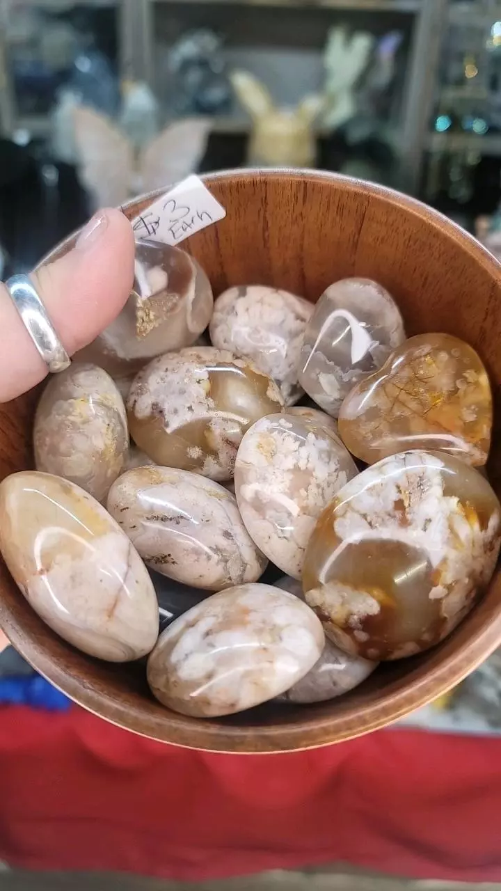 plant/Flower agate hearts and palms-0