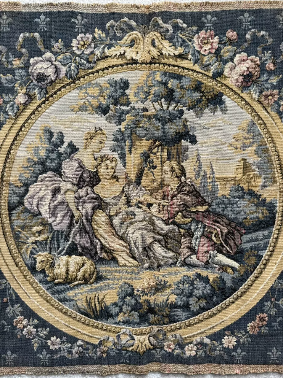 plant/Antique unframed tapestry-1