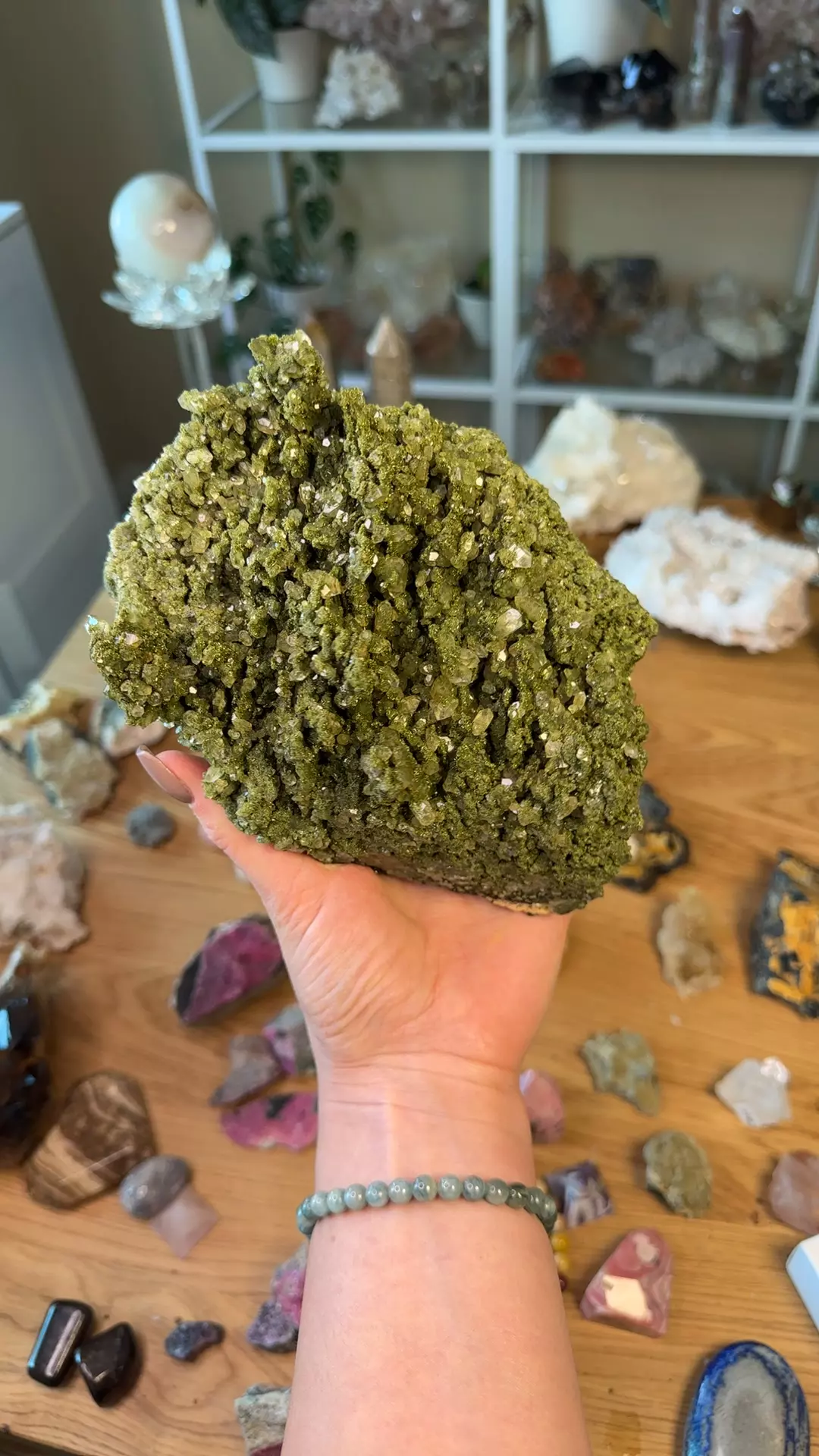plant/Epidote Quartz-0