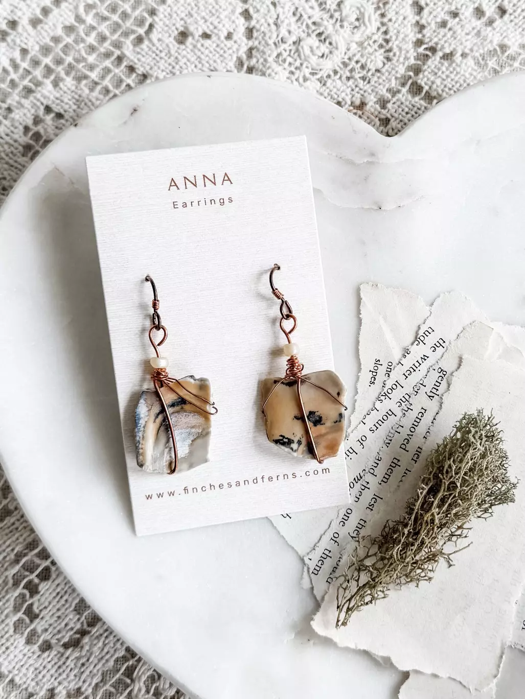 plant/Shell Earrings-0