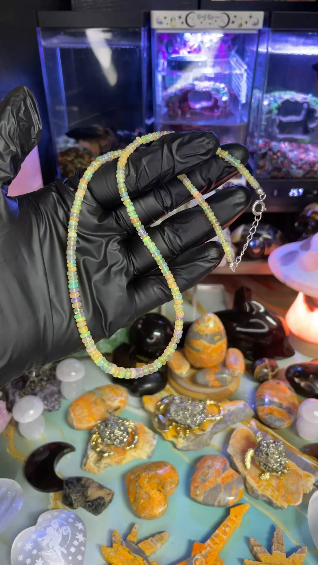 plant/Ethiopian Opal Necklace-0