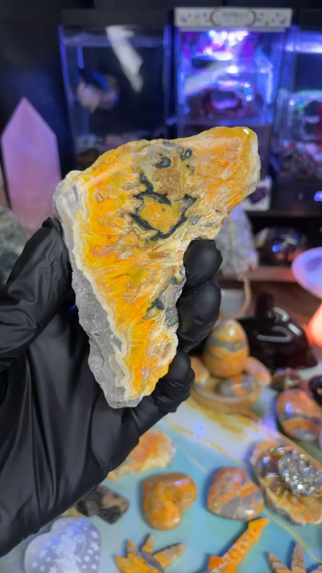 plant/Bumblebee Jasper Slab #4-0
